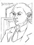 Portrait de Daniel-Henry Kahnweiler (1921).