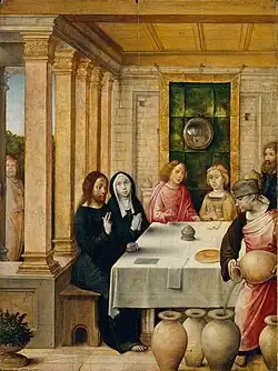 Juan de Flandes, Les Noces de Cana (1500).