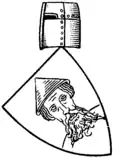 Armes de Westphalie figurant un Juif portant le judenhut (1345)