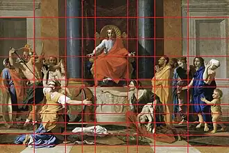 Jugement de Salomon modifié avec des lignes droites.