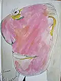 Dessin encre de Chine et couleur