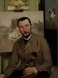 Portrait de Georg Arsenius, huile sur bois d'acajou, vers 1882, Nationalmuseum.