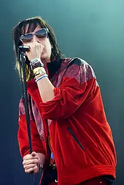 Julian Casablancas aux Eurockéennes de Belfort en 2010.