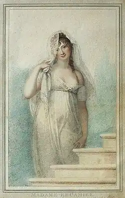 Juliette Récamier par Richard Cosway, début XIXe siècle, dessin.