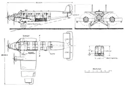 Description de l'image Junkers G.31 3-view L'Aérophile November,1927.png.