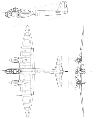 vue en plan de l’avion