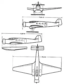 Description de l'image Junkers Ju 60 3-view L'Aerophile August 1933.jpg.