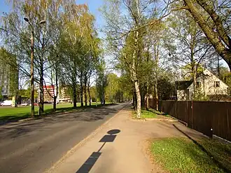 La rue à Imanta.