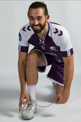 Justin Larouche à JS Cherbourg en 2018