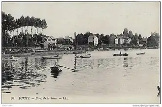 Les bords de Seine au début du XXe&nbsp;siècle.