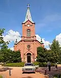 L'église façade avant.