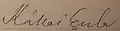 Signature de Gyula Kállai