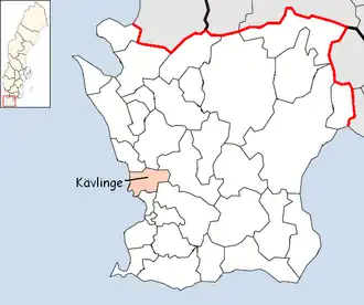 Localisation de Kävlinge