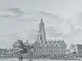 Le Palais du Roi (en néer. Koningspaleis) d'après Jan de Beijer vers 1745.