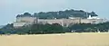 Forteresse sur son promontoire vu du sud.