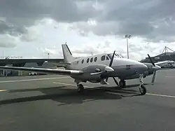 Beechcraft King 90 d'Atlantique Air Assistance (Atlantique Air Lines) en 2008.