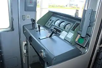 Cabine de conduite.