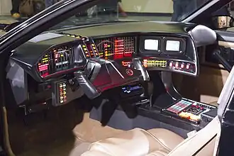 Intérieur de KITT dans les 1re et 2e saisons de la série K 2000.
