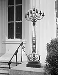 Chandelier extérieur en fer forgé (HABS)
