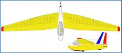 Description de l'image KN Flyngwinggraph Fauvel AV22yellow.jpg.