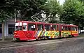 Tramway dans la rue de Rīga.