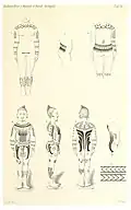 Tatouages dans les îles Carolines, 1889.