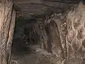 Vue intérieure du tumulus de Kernous.
