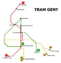Plan du réseau de 2006 à 2017