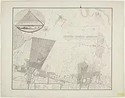 Plan ancien d'un camp militaire