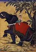 Akbar chevauchant un éléphant (1609-1610)