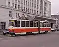 Vue d'un tramway de la ville