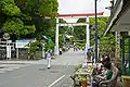 Entrée avec le torii.