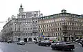 Place d'Autriche - Perspective Kamennoostrovsky, maisons d'E.K. Lipgart (no&nbsp;16, à gauche) et de G.F. Lepenberg (no&nbsp;18, à droite)