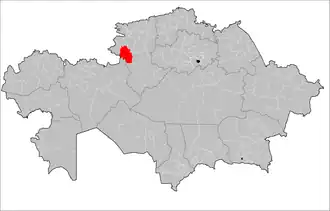 Localisation de District de Kamysty