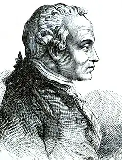 Portrait d'Emmanuel Kant.