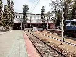 Heurtoirs en fin de voies à la gare de Kanyakumari, extrémité méridionale du réseau ferré indien depuis 1979.