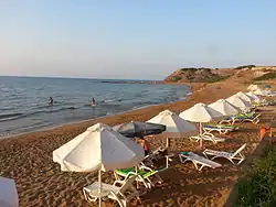 Une plage de Davlos.