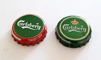 Capsules plates à vis Carlsberg (1 seul usage)