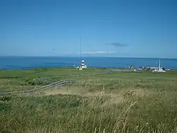 Le détroit de La Pérouse depuis le cap Sōya sur l'île de Hokkaidō au Japon