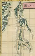 Carte japonaise de "Karafuto", 1823.