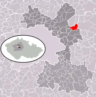 Localisation de Káraný