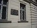 Plaque commémorative rue Podlipni, Libeň, Prague 8