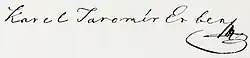 signature de Karel Jaromír Erben