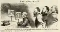 «&nbsp;Court ou long?&nbsp;» (Kladderadatsch, 1884)
