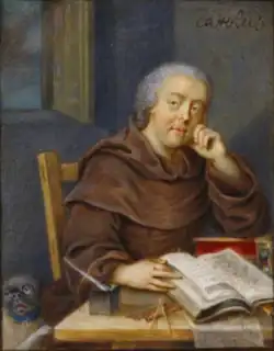 Charles Alexandre de Lorraine en costume de moine, miniature de peintre inconnu.