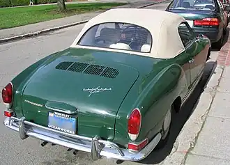 Feux arrière de la version américaine (1970-1971).