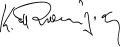 Signature de Károlos Papoúlias  Κάρολος Παπούλιας