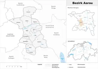 Localisation de District d'Aarau