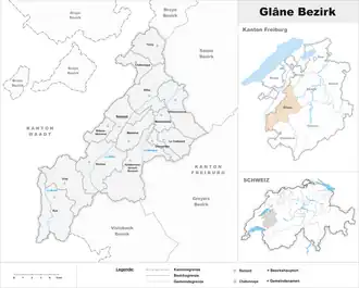 Localisation de District de la Glâne