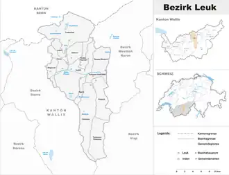Localisation de District de Loèche